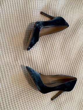 Sam Edelman Velvet Hazel Pointed-Toe Pumps in Deep Teal